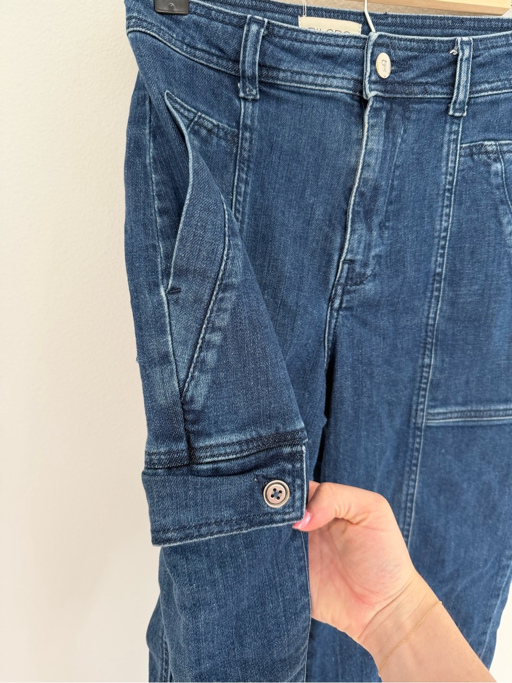 Anthropologie Pilcro Utility Barrel Leg Jeans Size 25 - Picture 5 of 6